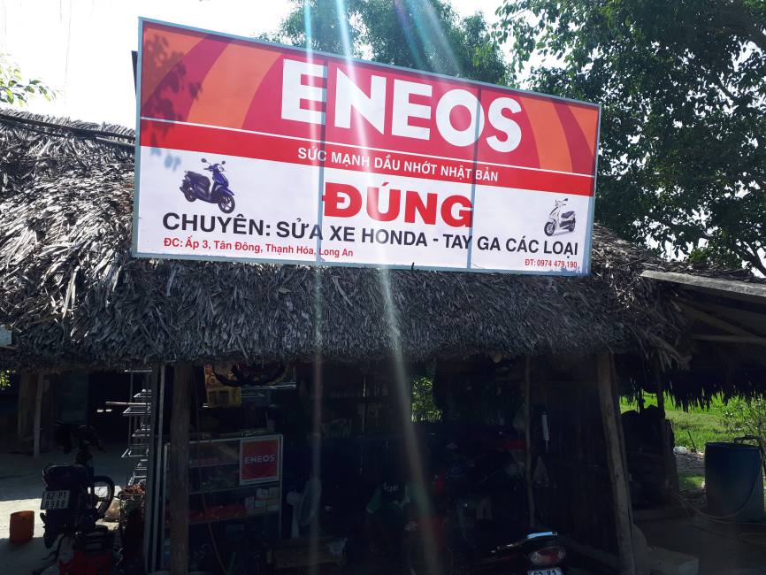 Quảng cáo Tài Long An thi công bảng hiệu tole dán decal