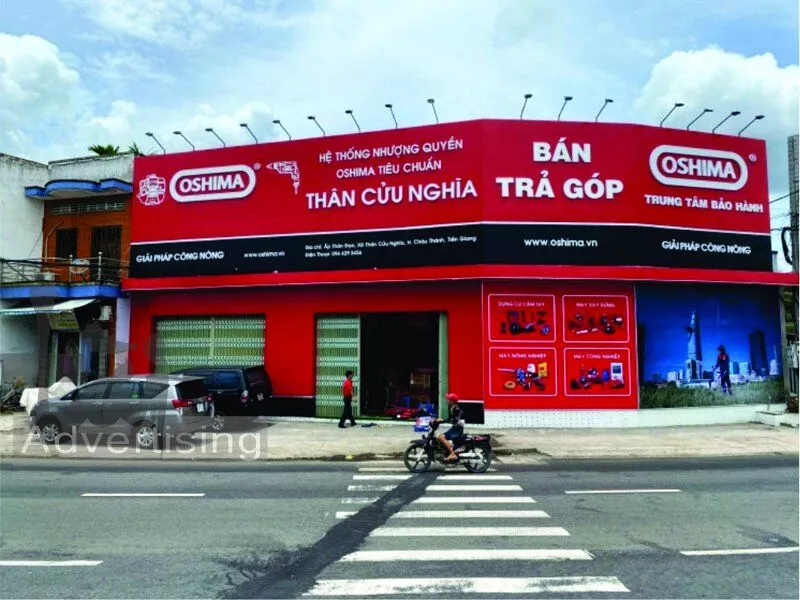 Quảng cáo Tài Long An thi công showroom cho thương hiệu Oshima