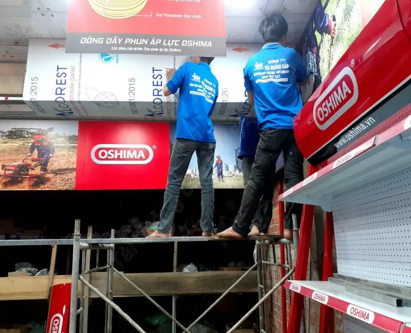 Quảng cáo Tài Long An thi công showroom cho thương hiệu Oshima