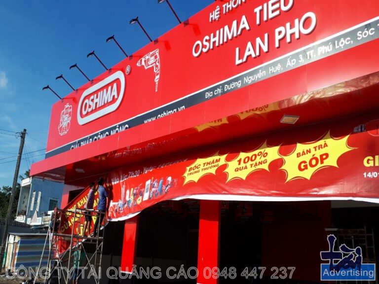 Quảng cáo Tài Long An thi công showroom cho thương hiệu Oshima