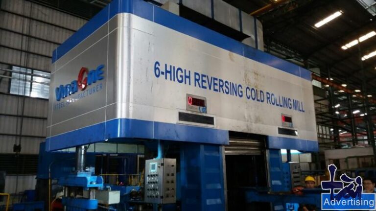 Quảng cáo Tài Long An ốp alu máy cán sản xuất thép VinaOne